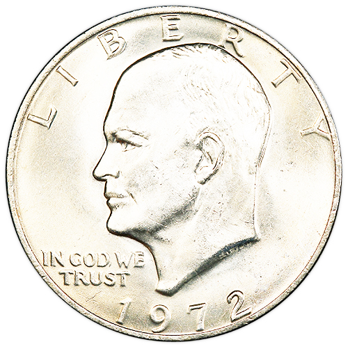 uncirculated eisenhower silver dollar 1972