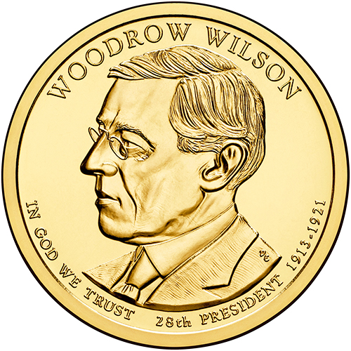 2013 Woodrow Wilson Presidential Dollars – Surfcoins